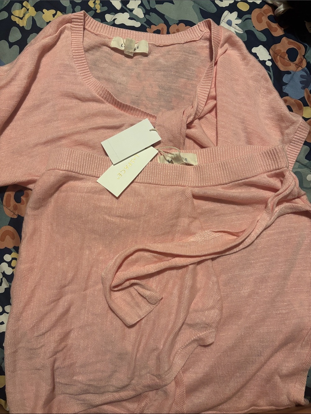 L*Space NWT 2pc Pink Set Vagabond Skirt & Riley Top Size Small
